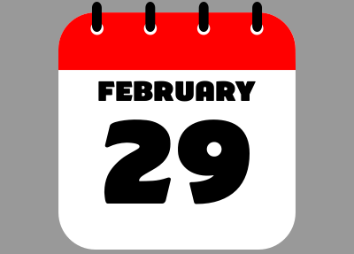 Date showing 29 Feb